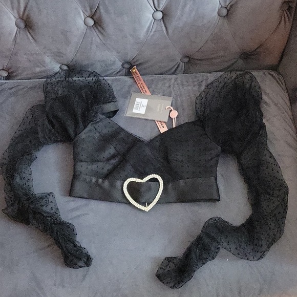 House of CB Tops - House of CB black corset top